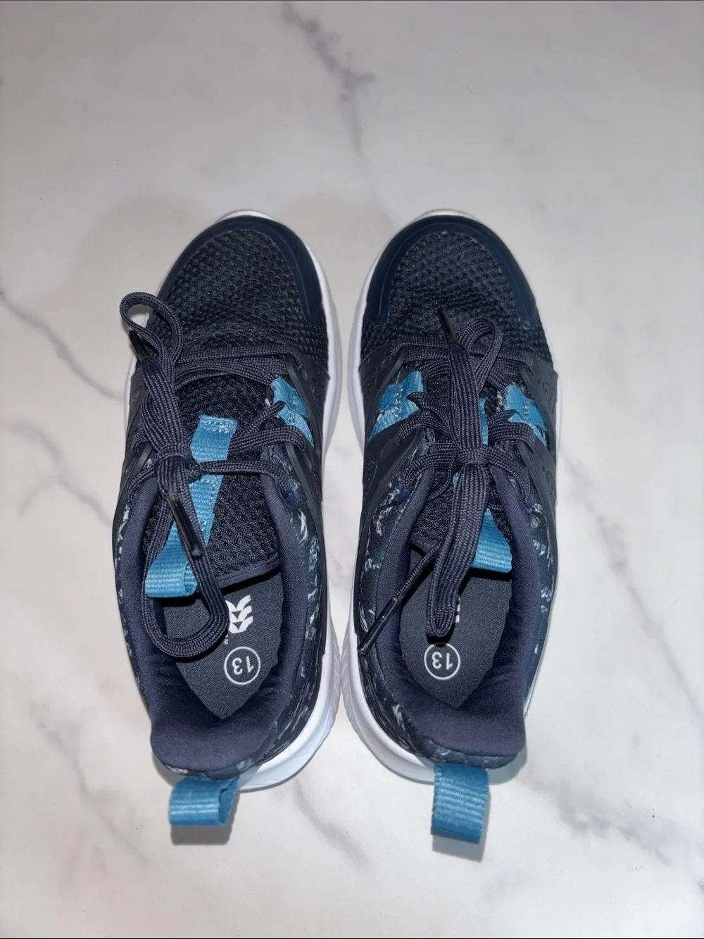 all in motion Kids Navy and Teal Athletic Sneakers